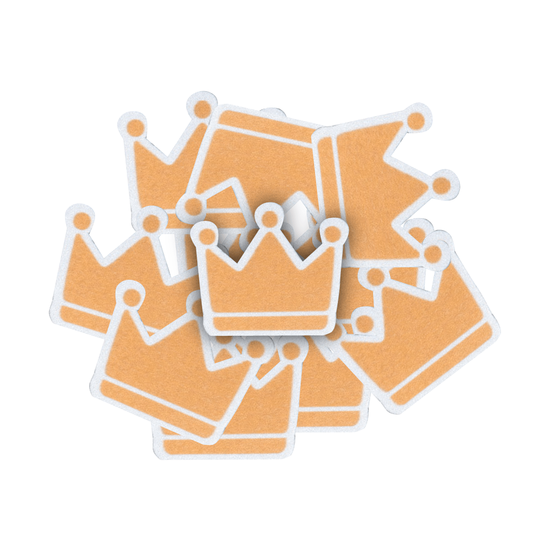 Gold Crown Stickers - Pack of 40 - Stickers